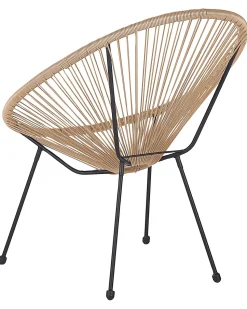 Rattanstuhl Kunststoff Naturlich 2Er Set O 70 Cm Acapulco Ii