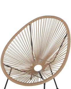 Rattanstuhl Kunststoff Naturlich 2Er Set O 70 Cm Acapulco Ii
