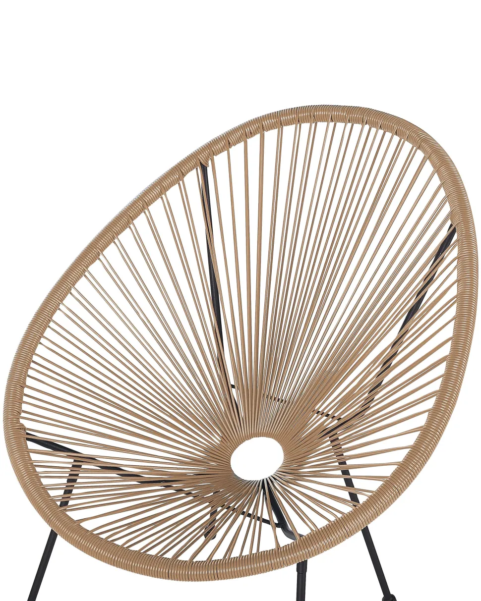 Rattanstuhl Kunststoff Naturlich 2Er Set O 70 Cm Acapulco Ii