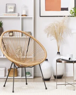 Rattanstuhl Kunststoff Naturlich O 70 Cm Acapulco Ii