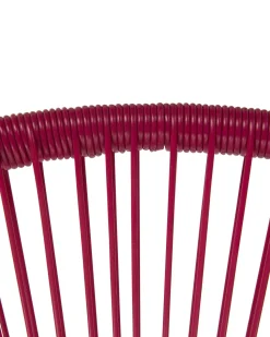 Rattanstuhl Kunststoff Rosa / Gelb / Beige O 76 Cm Acapulco