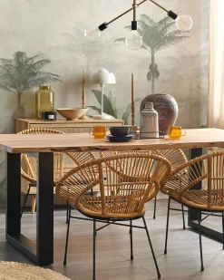Rattanstuhl Naturlich Sarita
