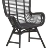 Rattanstuhl Schwarz Togo