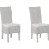 Rattanstuhl Weis 2Er Set Andes