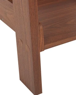 Regal Dunkler Holzfarbton 5 Facher Mobile Trio