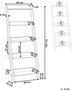 Regal Dunkler Holzfarbton 5 Facher Mobile Trio