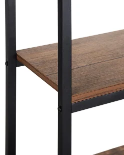 Regal Dunkler Holzfarbton / Schwarz 3 Facher Tifton