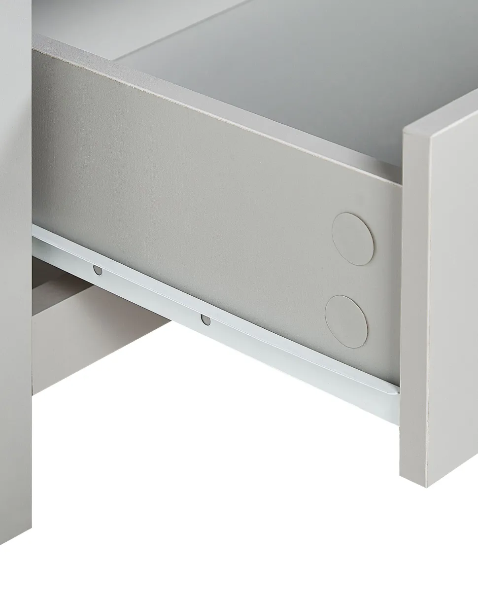 Regal Grau / Heller Holzfarbton 4 Facher Clio