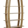 Regal Heller Holzfarbton 5 Facher Ovales Design 180 Cm Kener