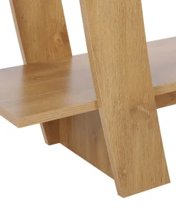 Regal Heller Holzfarbton 5 Facher Ovales Design 180 Cm Kener