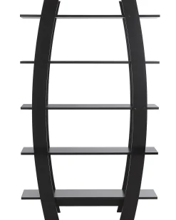 Regal Schwarz 5 Facher Ovales Design 180 Cm Kener