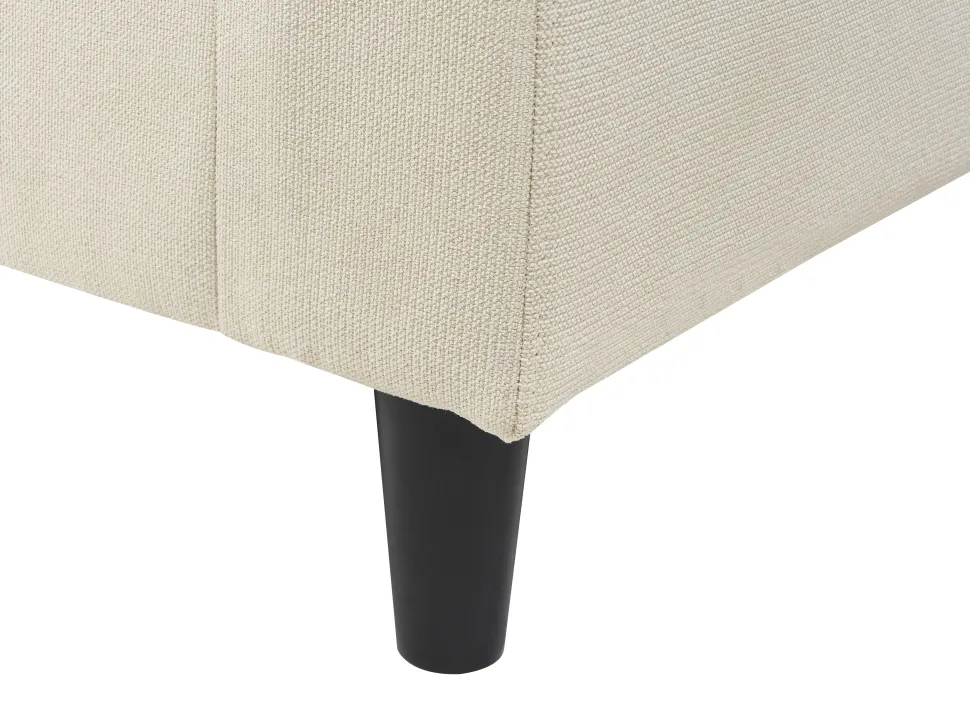 Reversible Fabric Corner Sofa Beige Elvenes