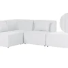 Right Hand 3 Seater Modular Jumbo Cord Corner Sofa With Ottoman Off White Lemvig