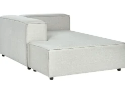Right Hand 3 Seater Modular Linen Corner Sofa Grey Aprica
