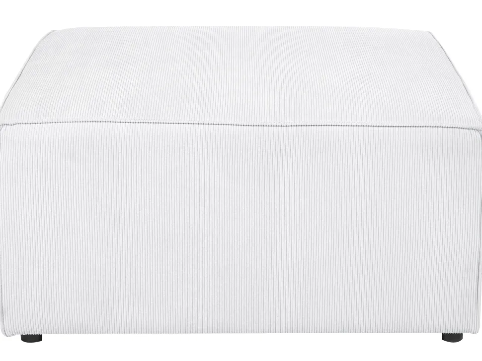 Right Hand 5 Seater Modular Jumbo Cord Corner Sofa With Ottoman Off White Lemvig
