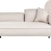 Right Hand Boucle Chaise Lounge Light Beige Chevannes
