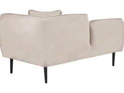 Right Hand Boucle Chaise Lounge Light Beige Chevannes