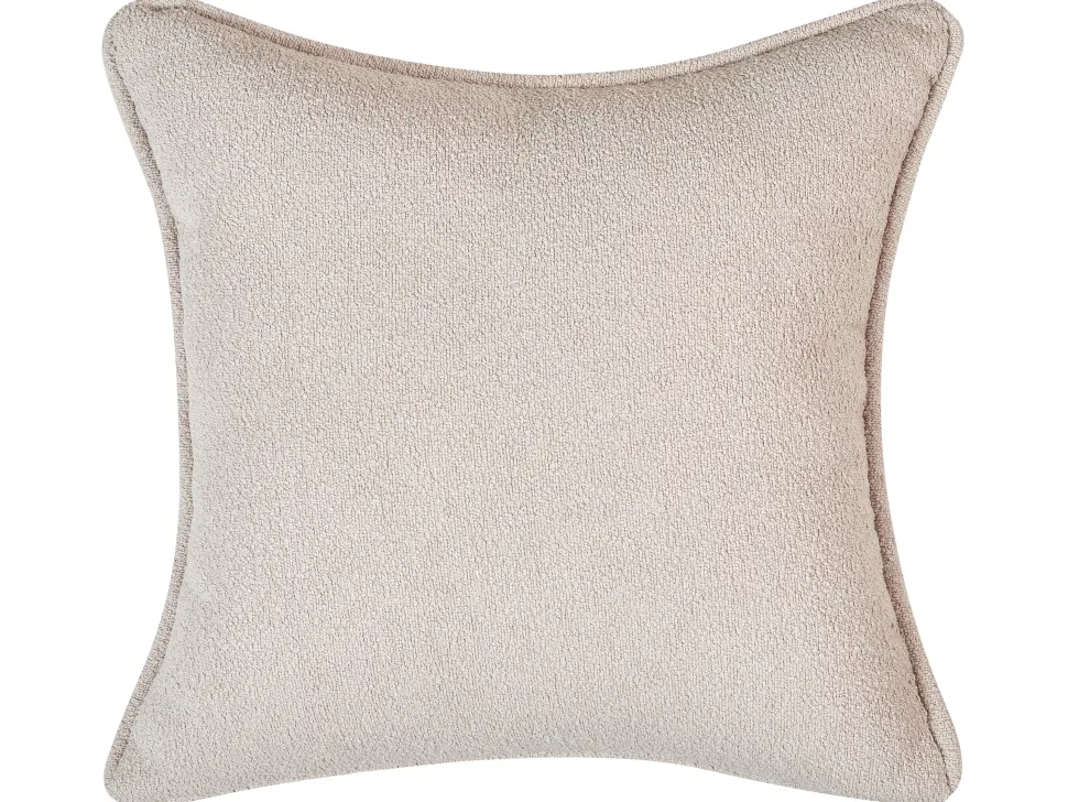 Right Hand Boucle Chaise Lounge Light Beige Chevannes