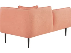 Right Hand Boucle Chaise Lounge Peach Pink Chevannes