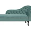 Right Hand Chaise Lounge Velvet Mint Green Nimes