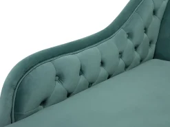 Right Hand Chaise Lounge Velvet Mint Green Nimes