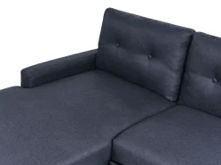 Right Hand Corner Sofa Bed With Storage Navy Blue Flakk