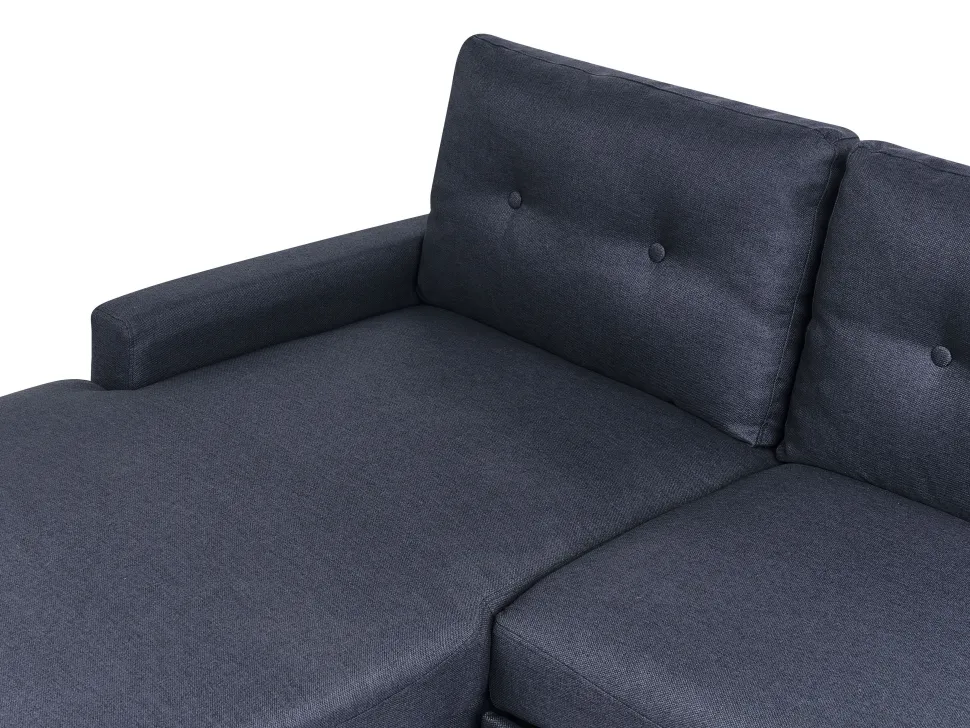 Right Hand Corner Sofa Bed With Storage Navy Blue Flakk