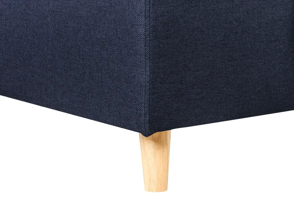 Right Hand Corner Sofa Bed With Storage Navy Blue Flakk