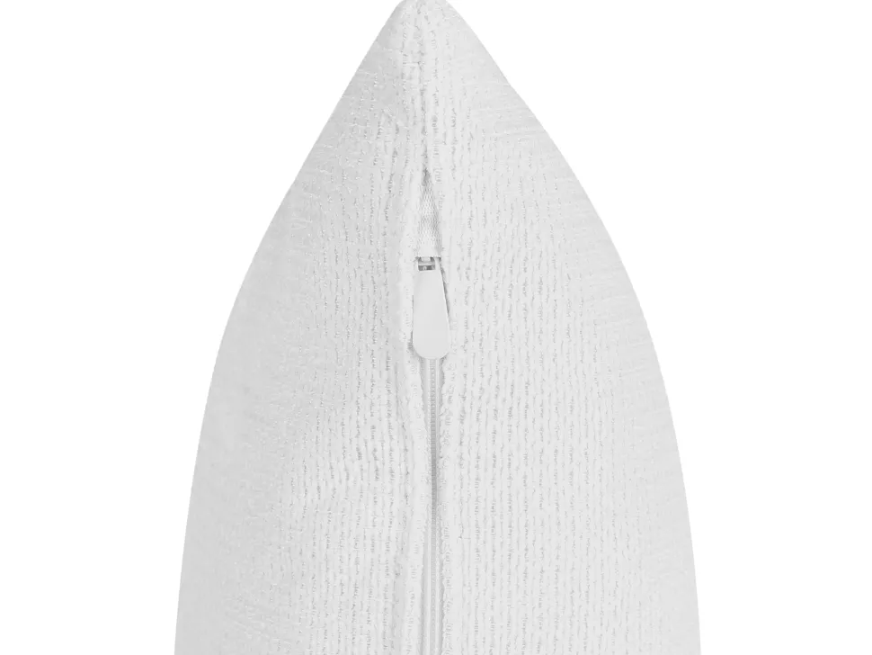 Right Hand Fabric Chaise Lounge White Riom