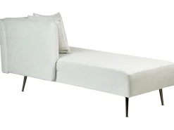Right Hand Fabric Chaise Lounge Mint Green Riom
