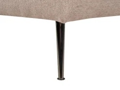 Right Hand Fabric Chaise Lounge Light Brown Riom