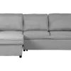 Right Hand Fabric Corner Sofa Bed With Storage Grey Nesna