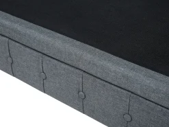 Right Hand Fabric Corner Sofa Grey Chesterfield