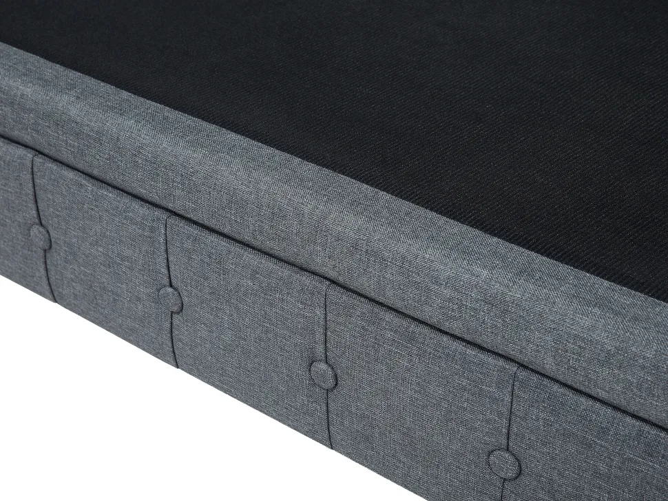 Right Hand Fabric Corner Sofa Grey Chesterfield