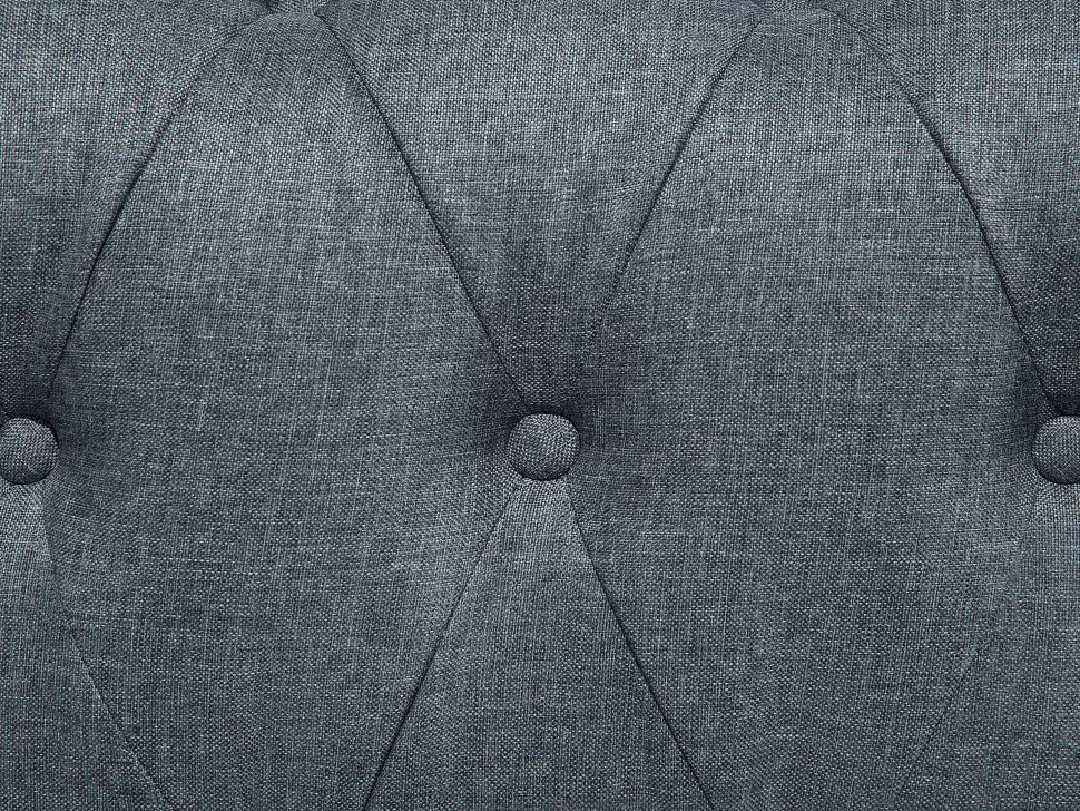 Right Hand Fabric Corner Sofa Grey Chesterfield