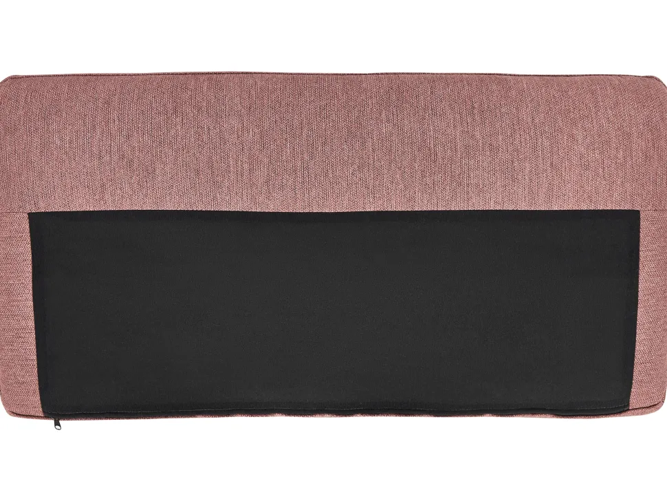 Right Hand Fabric Corner Sofa Pink Brown Breda