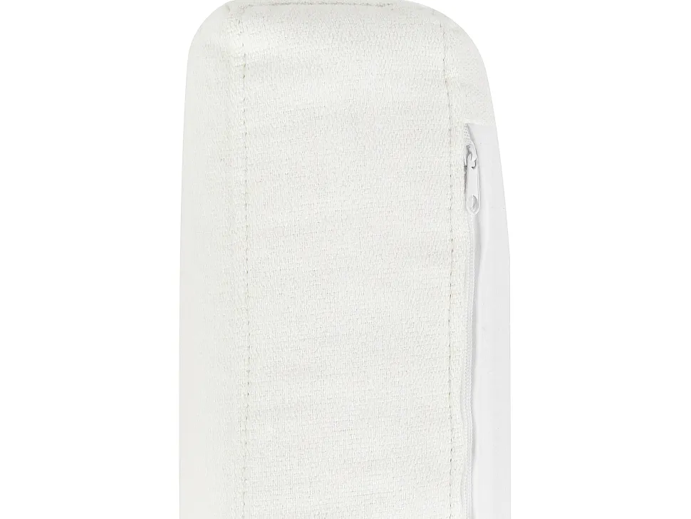 Right Hand Fabric Corner Sofa White Breda