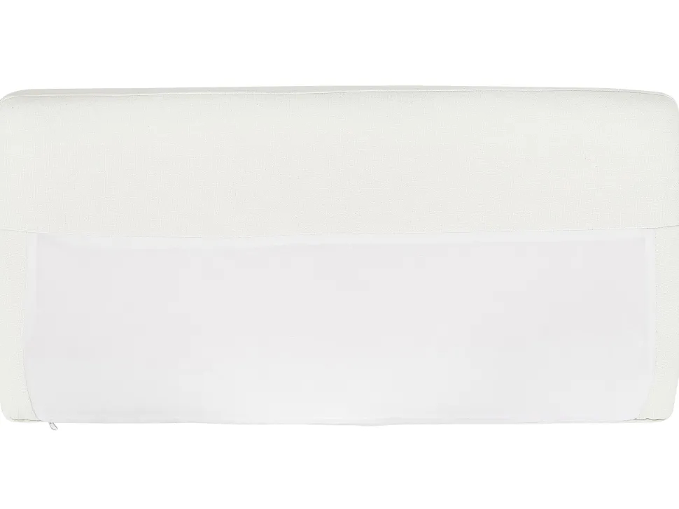 Right Hand Fabric Corner Sofa White Breda