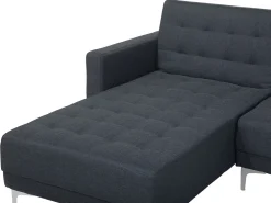 Right Hand Fabric Corner Sofa Dark Grey Aberdeen