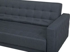 Right Hand Fabric Corner Sofa Dark Grey Aberdeen