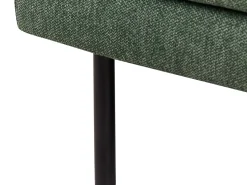 Right Hand Fabric Corner Sofa Dark Green Breda