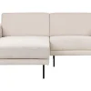 Right Hand Fabric Corner Sofa Beige Breda