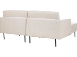 Right Hand Fabric Corner Sofa Beige Breda