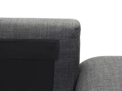 Right Hand Fabric Corner Sofa Dark Grey Kiruna