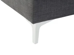 Right Hand Fabric Corner Sofa Dark Grey Kiruna