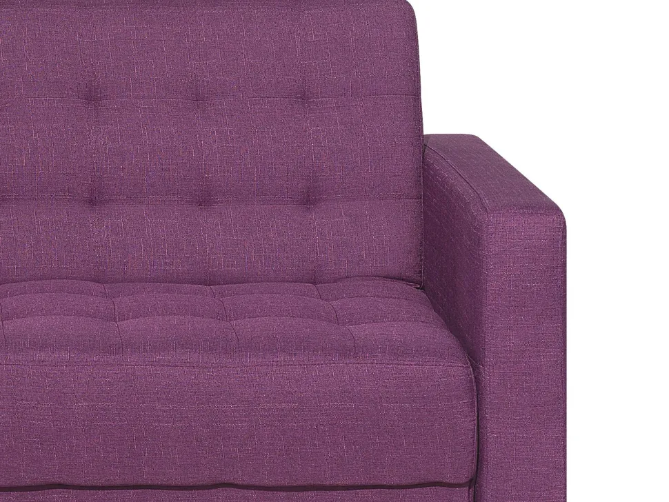 Right Hand Fabric Corner Sofa Purple Aberdeen