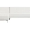 Right Hand Faux Leather Corner Sofa White Aberdeen