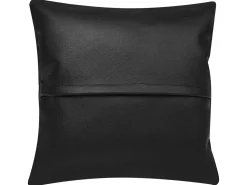 Right Hand Leather Corner Sofa Black Lungo