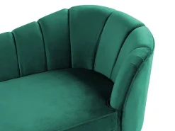 Right Hand Velvet Chaise Lounge Emerald Green Allier