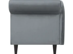 Right Hand Velvet Chaise Lounge Light Grey Luiro